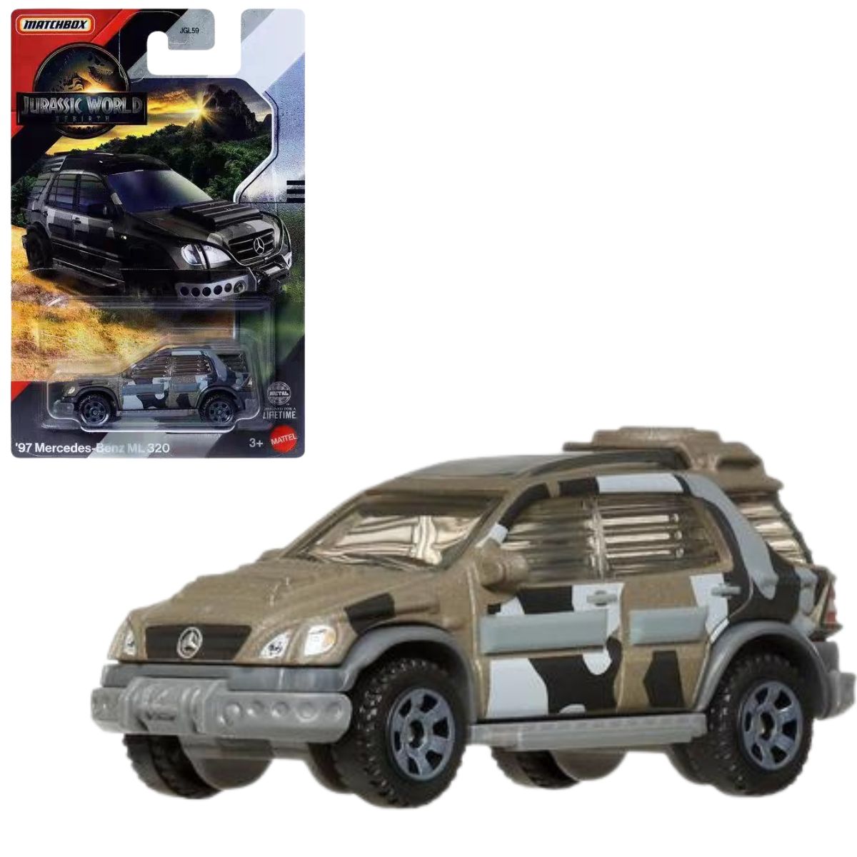 97 Mercedes Benz ML 320 Jurassic World Rebirth Matchbox