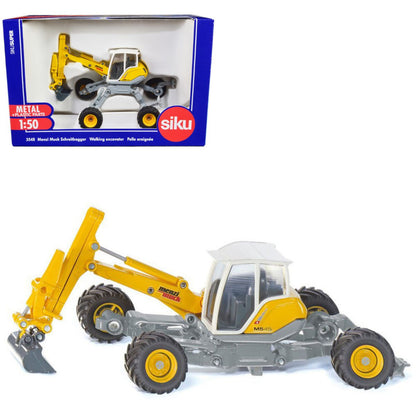 Excavadora Araña Menzi Muck M545 Walking Excavator Yellow White Siku