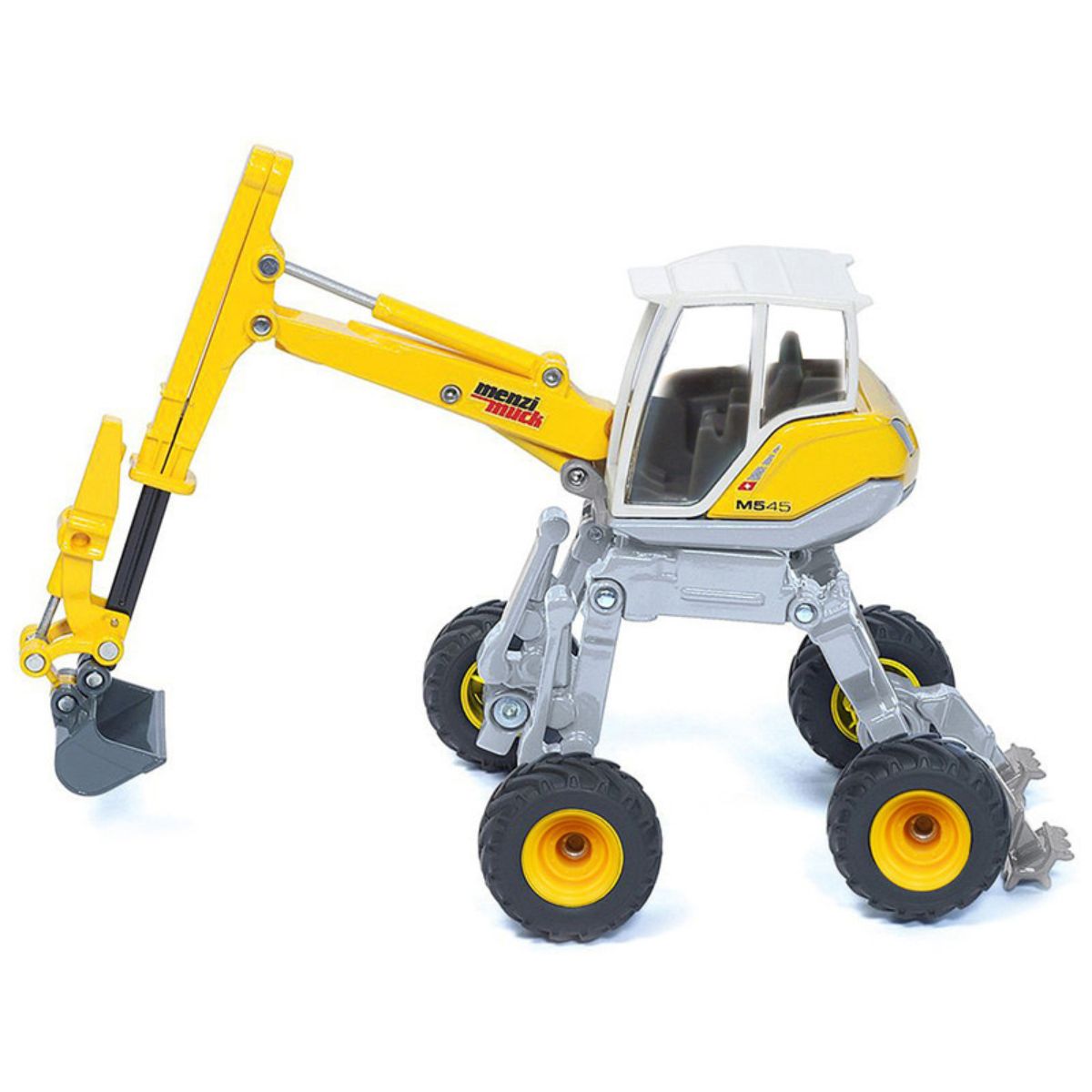 Excavadora Araña Menzi Muck M545 Walking Excavator Yellow White Siku