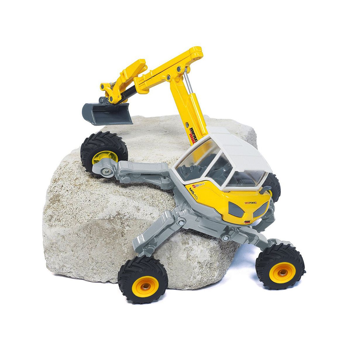 Excavadora Araña Menzi Muck M545 Walking Excavator Yellow White Siku