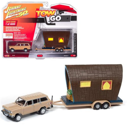 Jeep Wagoneer 1981 Cameo Tan Tiny House Johnny Lightning