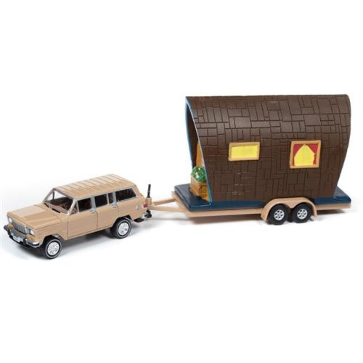 Jeep Wagoneer 1981 Cameo Tan Tiny House Johnny Lightning