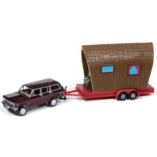 Jeep Wagoneer 1981 Vintage Red Poly Tiny House Johnny Lightning