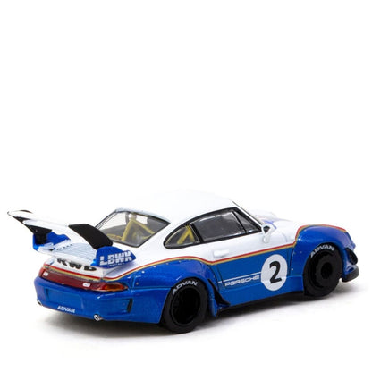 RWB 993 #2 Liberty Walk White Blue Metallic Container Packaging Hobby64 Tarmac Works