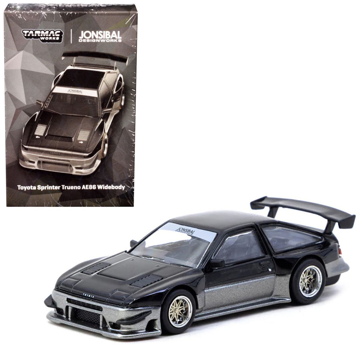 Toyota Sprinter Trueno AE86 Widebody RHD Black Gray Metallic Tarmac Works